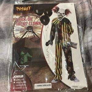 Halloween costume Trick or Treat Clown size Large 10-12